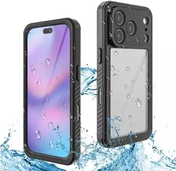 Wigento Für Apple iPhone 17 Pro Max 360 Grad Body Wasserdichte Hülle MagSafe Schwarz