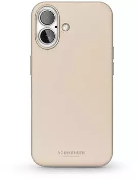 Vonm&auml;hlen Like Leather Case - Schutzh&uuml;lle MagSafe kompatibel iPhone 16 Cream Handyh&uuml;lle