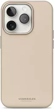 Vonm&auml;hlen Like Leather Case - Schutzh&uuml;lle MagSafe kompatibel iPhone 16 Pro Max Cream Handyh&uuml;lle