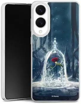 DeinDesign Handyhülle für Samsung Galaxy S25 Edge Silikon Hülle Case Smartphone Schutzhülle Die Schöne und das Biest Disney Princess Rose