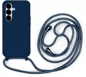 Betterfon Handykette für Samsung Galaxy S25 Hanyhülle mit Band Hülle mit Kodel Smartphone Halskette in Blau