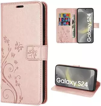 Betterfon Hülle für Samsung Galaxy S24 Handyhülle Handy Tasche Wallet Case Flip Cover Etui