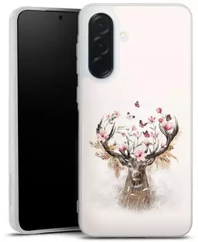 DeinDesign Handyhülle für Samsung Galaxy A36 5G Blumen Hirsch Tiere