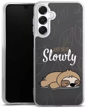 DeinDesign Handyhülle für Samsung Galaxy A16 4G Faultier Sprüche lazy sunday
