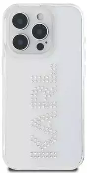 Karl Lagerfeld KLHCP16XHKLSTDCT iPhone 16 Pro Max 6,9″ transparentes Hardcase IML Rhinestones