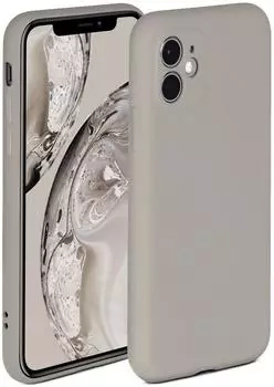 ONEFLOW Hülle iPhone 11 Silikon Taupe Grau 6,1 Zoll