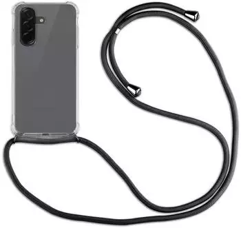Betterfon Handykette für Samsung Galaxy A36 Handyhülle mit Band Case Hülle mit Kordel Hand in Schwarz