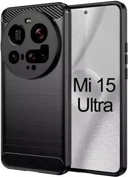 Betterfon Hülle für Xiaomi 15 Ultra Carbon Look Handyhülle Outdoor Stoßfeste Handy Tasche Bumper