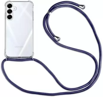 Betterfon Handykette für Samsung Galaxy A16 Handyhülle mit Band Hülle in Blau