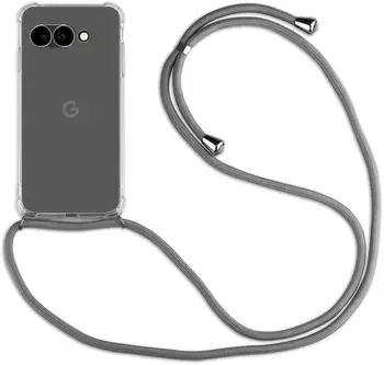 Betterfon Handykette für Google Pixel 9A Serie Handyhülle mit Band Hülle Kordel Bumper in Grau