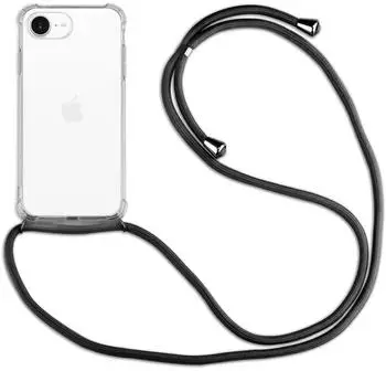 Betterfon Handykette für Samsung Galaxy A36 / A56 Handyhülle mit Band Case TPU Hülle mit Kordel in Schwarz