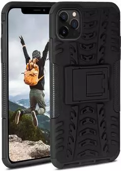 ONEFLOW H&uuml;lle iPhone 11 Pro Max Tank Case Panzerh&uuml;lle Dual Layer Obsidian
