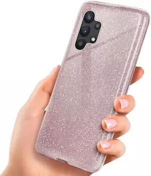 ONEFLOW Hülle Samsung Galaxy A32 5G Glitzer Rosa 6,5 Zoll Gloss Rosé
