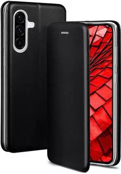 ONEFLOW Hülle Samsung Galaxy A36 5G Business Leder Schwarz 6,64 Zoll Tuxedo Black