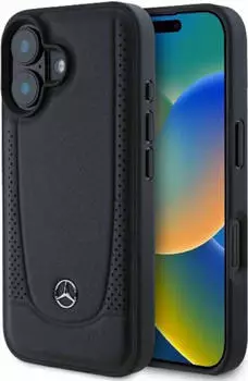 BMW Mercedes Apple iPhone 16 Urban Schutzhülle Case Etui Schwarz