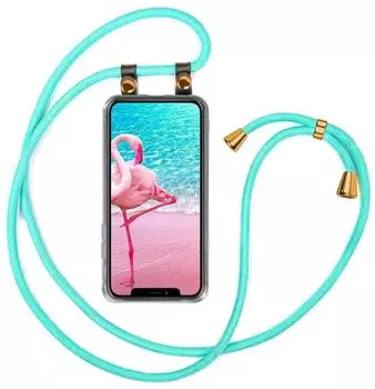 moex UMHÄNGEHÜLLE + KORDEL für iPhone Xs Max Farbe Mint Türkis