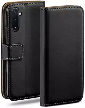 moex Book Case kompatibel mit Samsung Galaxy Note10 - Hülle 360 Grad klappbar Schwarz
