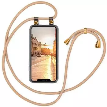 moex UMHÄNGEHÜLLE + KORDEL für iPhone Xs Max Farbe Gold