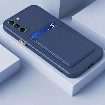 König Design Hülle kompatibel mit Samsung Galaxy S23 Kunststoff Soft Handyhülle Handy Case Dunkelblau