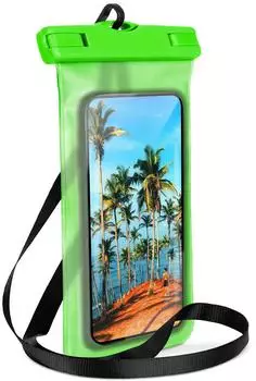 ONEFLOW Handyhülle Samsung Galaxy A33 5G Wasserdichte Tasche BeachBag Grün 64 Zoll Touch Fenster IPX8 Unterwasser