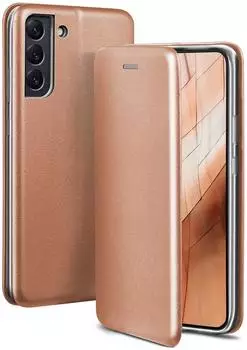 ONEFLOW Klapphülle Samsung Galaxy S22 Plus Leder Business Cover Rosa 655 Zoll 360 Grad