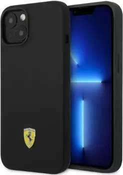 CG Mobile Handyhülle Case iPhone 14 Plus Ferrari MagSafe kompatibel Silikon schwarz