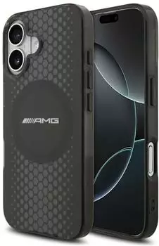 CG Mobile H&uuml;lle Mercedes AMG MagSafe iPhone 17 Kunststoff schwarz transparent Logo