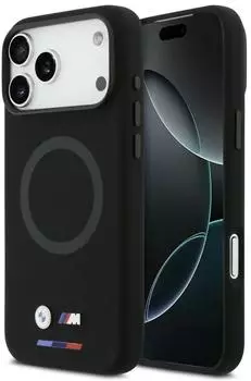 CG Mobile Hülle Case iPhone 17 Pro Max BMW MagSafe Silikon schwarz Logo Metall