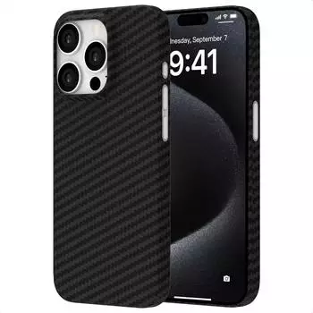 Accezz iPhone 15 Pro Max Hülle Polyamid Hard Case/Backcover Schwarz