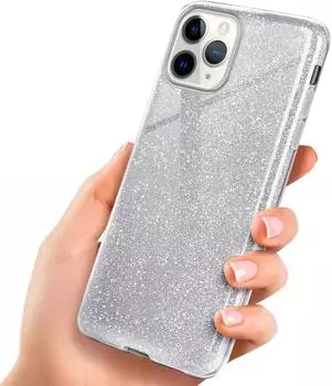 ONEFLOW GLITTER-Case für iPhone 11 Pro Sparkle - Silver