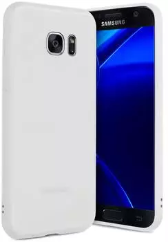 ONEFLOW Slim Case kompatibel mit Samsung Galaxy S7 - Hülle ultra dünn aus Silikon Weiß
