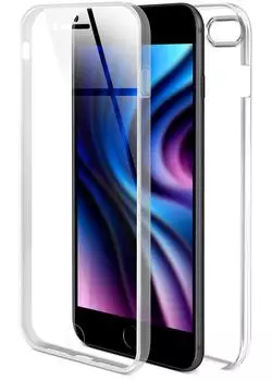 ONEFLOW Touch Case kompatibel mit iPhone 7 Plus / iPhone 8 Plus - H&uuml;lle beidseitig transparent Klar
