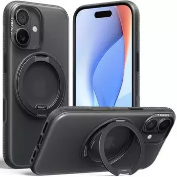 Torras Ostand R Fitness Series Iphone (Apple iPhone 17) Smartphone Hülle Schwarz
