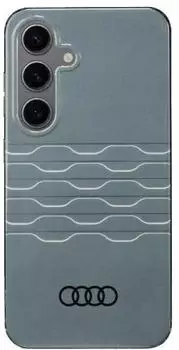 Audi IML Geometric Pattern H&uuml;lle Samsung Galaxy S24 Silber Grau