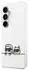 Karl Lagerfeld Hülle IML K&C Peekaboo Logo MagSafe Samsung Galaxy S26 Weiss Transparent