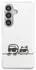 Karl Lagerfeld Hülle IML K&C Peekaboo Logo MagSafe Samsung Galaxy S26 Weiss Transparent