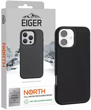 Eiger North Case (Apple iPhone 16) Smartphone H&uuml;lle Schwarz