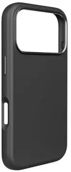 Puro Icon Mag Pro Liquid Silicone Case for iPhone 17 Pro MagSafe Compatible with Camera Protection and Aluminum Buttons Black