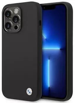 BMW H&uuml;lle Apple iPhone 14 Pro Silicone Schwarz