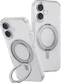 Uniq Smartphone Hülle Swivix 360 Rotating Kickstand Apple iPhone 16 Transparent
