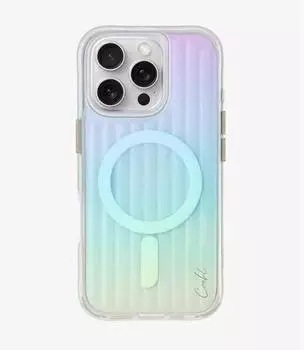 Uniq Smartphone Hülle Coehl Linear Magnetic Charging Apple iPhone 16 Pro Iridescent Mehrfarbig