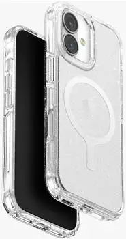 Uniq Smartphone Hülle LifePro Xtreme Magclick Charging Apple iPhone 17 Clear Glitter Transparent