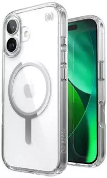 Speck Presidio Perfect Clear MagSafe iPhone 17 Case Clear / Silver
