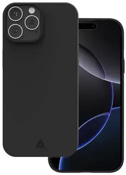 Alkaya Handyhülle Apple iPhone 16 Pro Max Silikon MagSafe Schwarz