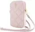 Guess Hülle Universal PU Quilted 4G Metal Logo Wallet Pink
