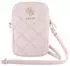 Guess Hülle Universal PU Quilted 4G Metal Logo Wallet Pink