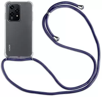 Betterfon Handykette für Honor 200 Lite Handyhülle mit Band Case Hülle mit Kordel Handy Tasche in Blau