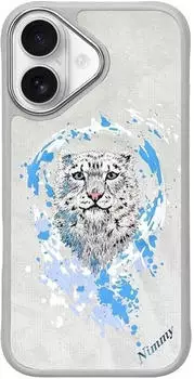 Uniq Smartphone Hülle Nimmy Panther MagSafe Apple iPhone 16 Hellgrau