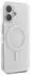 Guess Hülle Apple iPhone 16 Plus IML 4G Background MagSafe Weiss
