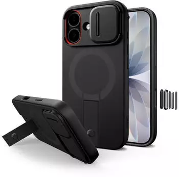 Tech-Protect Kevlar Aura MagSafe Case for iPhone 17 Black